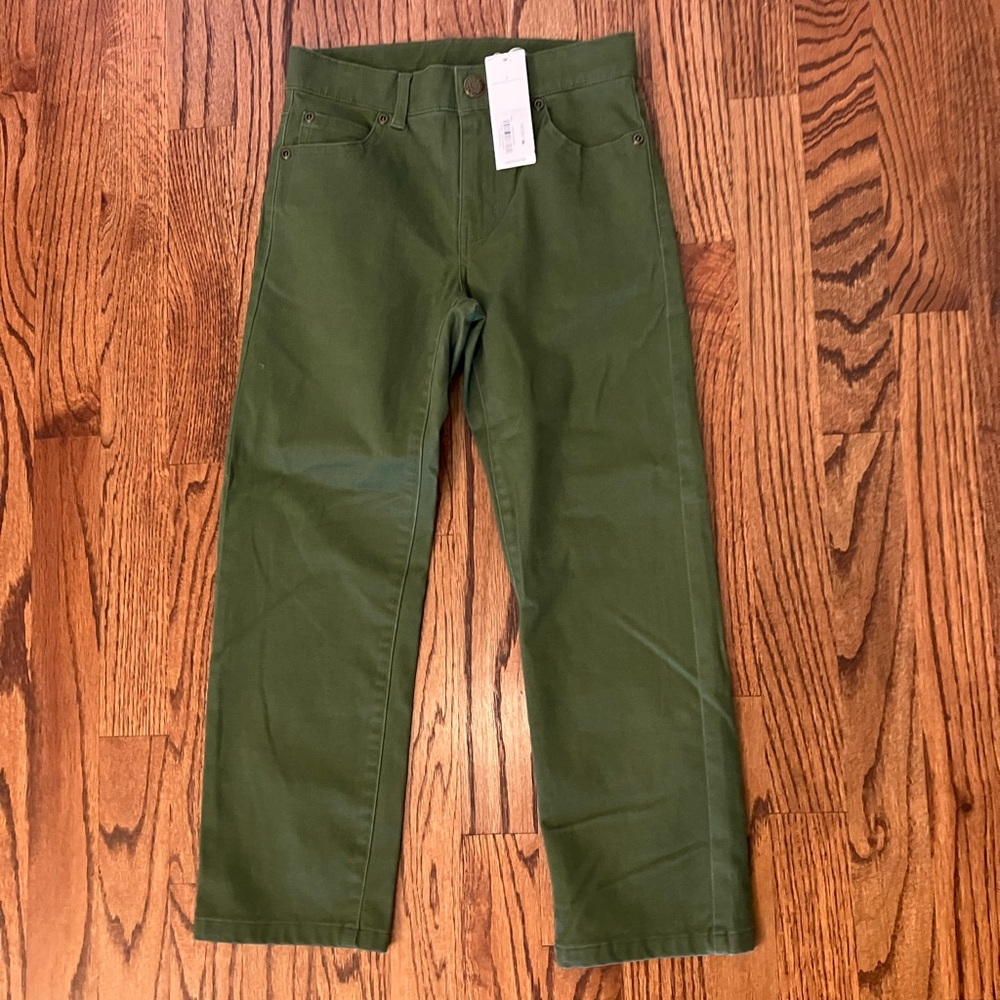 Janie and Jack Boys Olive Green Pants (size 6)
